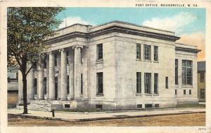 F23 Moundsville West Virginia Postcard 1930 Post Office Building 16