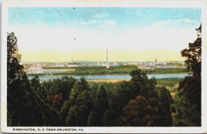 Washington DC From Arlington Virginia Vintage Postcard C207