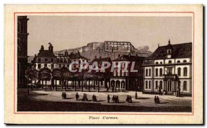 Belfort Postcard Old Place d & # 39armes