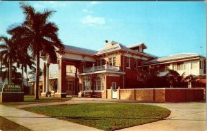 St Petersburg, FL Florida PALMS MEMORIAL MORTUARY~Funeral Home ca1950's Postcard