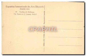 Postcard Ancient Arts Decoratifs Paris International Exhibition in 1925 Pavil...