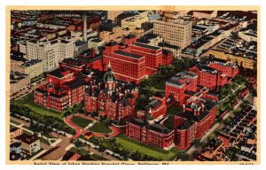 Postcard AERIAL VIEW SCENE Baltimore Maryland MD AP4468