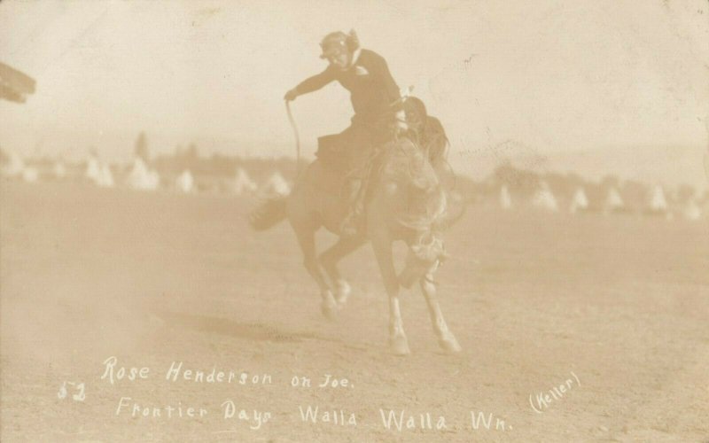 RP: FEMALE RODEO ,  ROSE HENDERSON , Walla Walla, 1900-10s