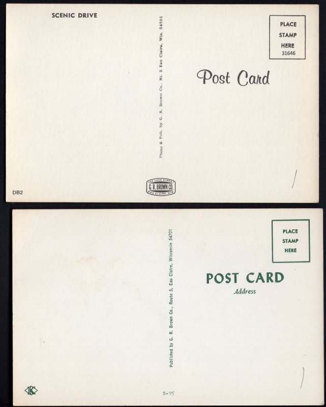 (2) Wisconsin HIXTON Greetings from - Chrome