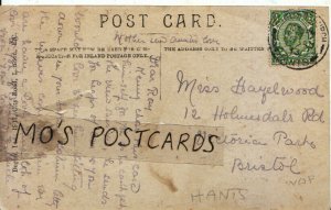 Genealogy Postcard - Hazelwood - Holmesdale Road, Victoria Park Bristol -  6705A