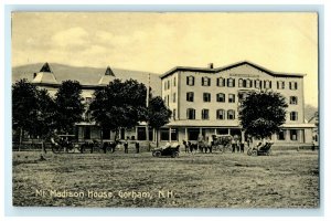 1910 Mt. Madison House Gorham New Hampshire NH RPO Port & Isld Pond Postcard 