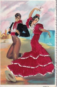 SPAIN, 1930-1950s ; Embroidered, Farruca Flamenco Dancers