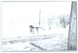 c1960's Unknown Iowa IA Vintage Railroad Train Depot Station RPPC Photo Postcard