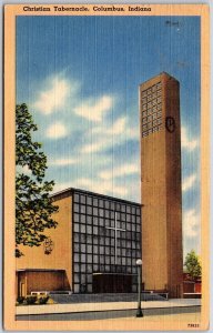 1942 Christian Tabernacle Columbus Indiana IN Building Posted Postcard