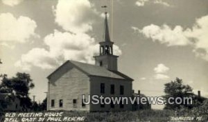 Real Photo, Old Meeting House - Thomaston, Maine ME  