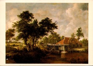 Illinois Chicago Art Institute Watermill With Great Red Roof By Meindert Hobb...