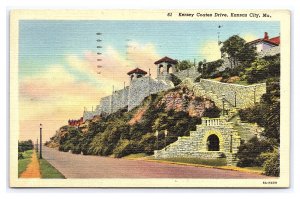 Kersey Coates Drive Kansas City Mo. c 1949 Postcard