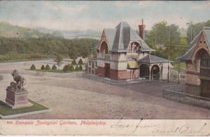 Pennsylvania Philadelphia Zoological Gardens Entrance 1906