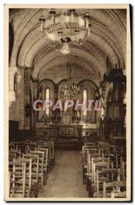 Postcard Old Saint Bonnet Briance Interior From & # 39Eglise