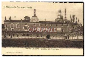 Old Postcard Pavia Certosa Monumental