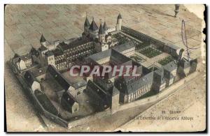 Old Postcard View of Cluny Abbey of Ensemble