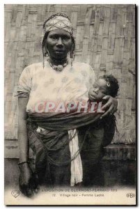 Old Postcard Exhibition of Clermont Ferrand 1910 Black Woman Village Laobe