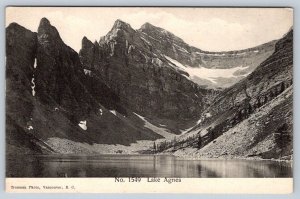 Lake Agnes, Alberta Canada, Antique Trueman Studio Postcard