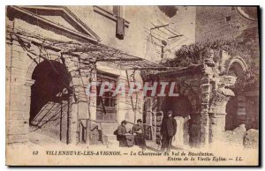 Old Postcard Villeneuve Avignon La Chartreuse du Val de Benediction Entrance ...