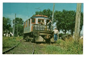 Mason City & Clear Lake Freight Trolley Railway Train, Ohio River 1958