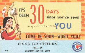 Advertising, OH, Jackson Center, Ohio, Haas Brothers, Pontiac Service