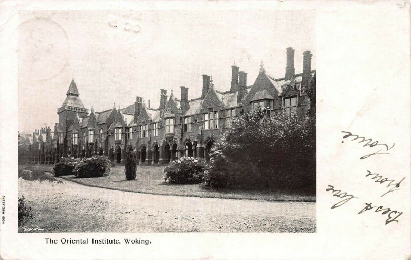 Great Britain, 1903 Woking Postcard Used, Woking and Pirbright Postal Markings 