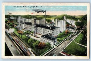 c1920's Aerial View Jemima Mills Company Building St. Joseph Missouri Postcard