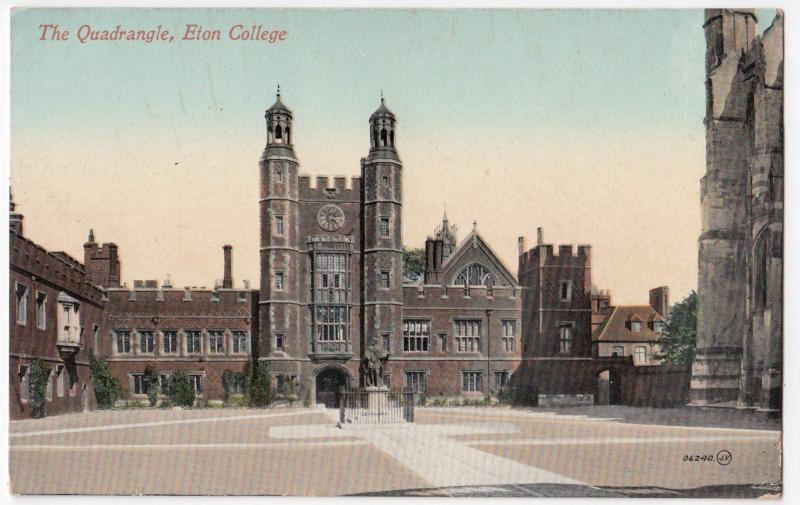 Berkshire; Eton College, The Quadrandgle PPC, Unposted, By Valentines 