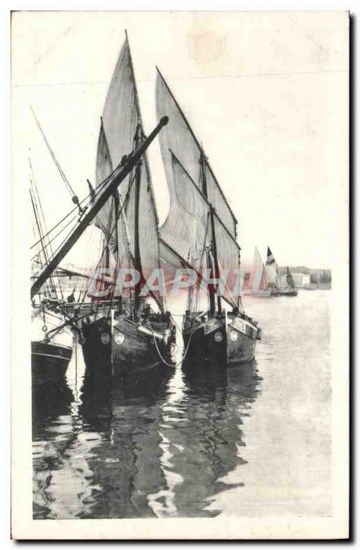 Postcard Old Fishing Boat Parenzo porto barche da pesca