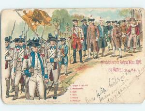 1898 postcard MILITARY SOLDIERS AND LEADERS Wien - Vienna Austria F5245
