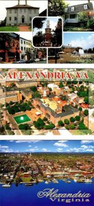 3~4X6 Postcards Alexandria, VA Virginia MARKET SQUARE++ & AERIAL VIEW & OLD TOWN