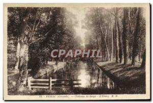 Old Postcard Pessac Saige Chateau de L'Etang