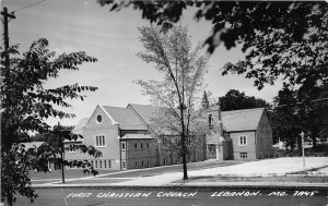 J39/ Lebanon Missouri RPPC Postcard c1940s First Christian Church  31