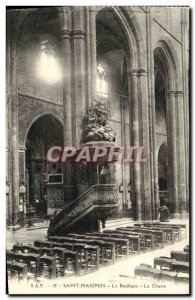 Old Postcard St. Maximin Basilica The pulpit