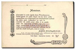 Old Postcard Love Aimee Pincebeaucou Pourlarjean