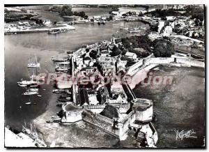 Postcard Modern Concarneau View Aerienne Set Of The City Close