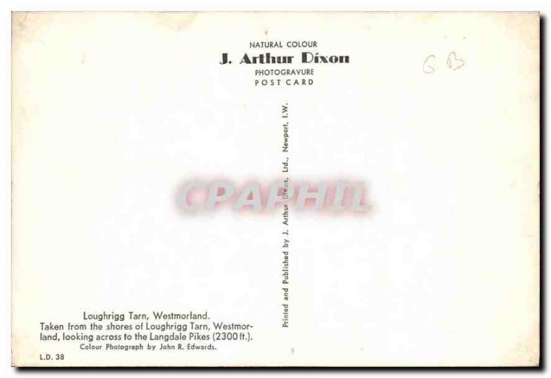 Postcard Modern Loughrigg Tarn Westmorland