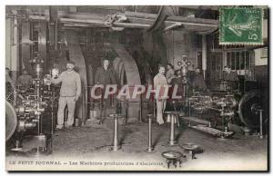 Paris Old Postcard Le Petit Journal-producing machines & # 39electricite TOP ...