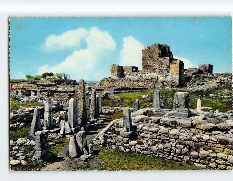Postcard Temples and obelisks, Byblos, Lebanon