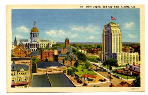 GA - Atlanta. State Capitol & City Hall