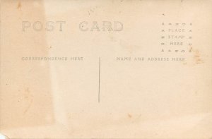 RPPC Postcard 2 Barefoot Boys & Their Black Lab Type Dog, Unknown US Location