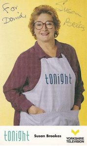 Susan Brookes 1980s TV Chef Tonight Show Hand Signed Cast Photo