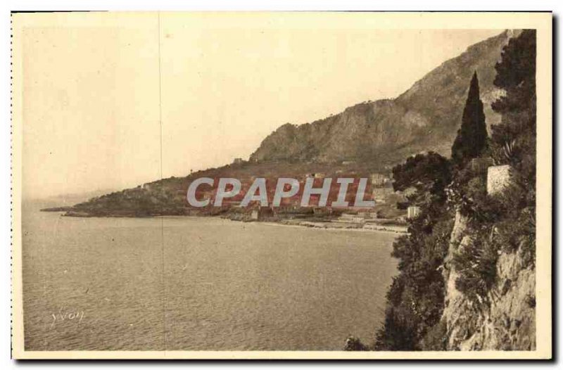 Old Postcard Cote D Azur Monte Carlo L Anse Township View Garden of Monaco