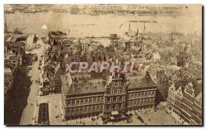 Old Postcard Antwerp Vue theft & # 39oiseau the harbor