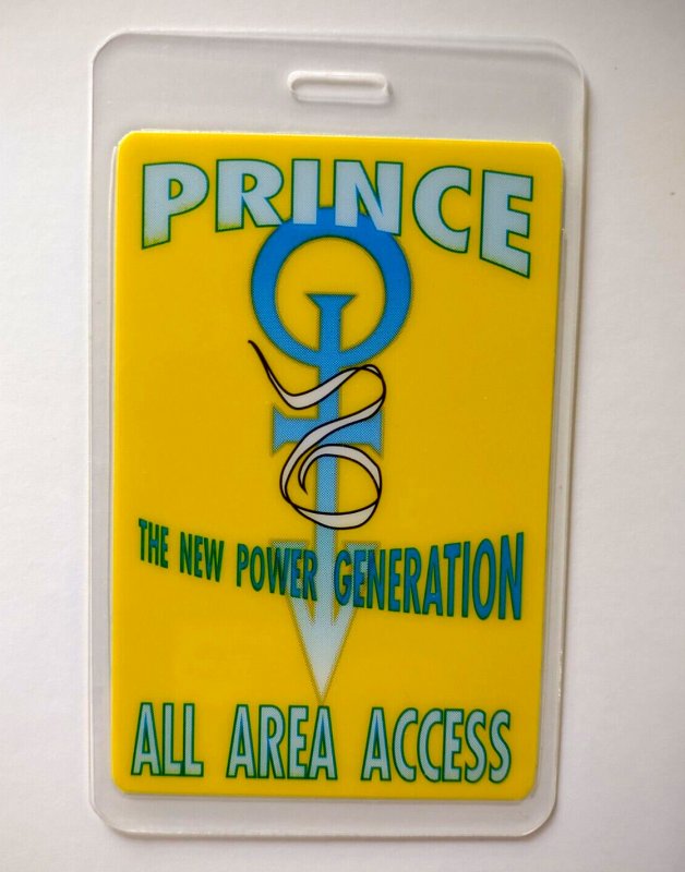 Prince And The New Power Generation UNUSED Backstage Pass Original 1990 Concert