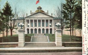 State Capitol Historical Building Augusta Maine ME H. C. Antique Postcard 1907