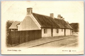 Vtg Robert Burns Cottage Birthplace Scotland UK 1904 View Old Postcard