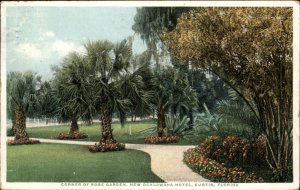 Eustis Florida New Ocklawaha Hotel Rose Garden c1900-20s Vintage Postcard