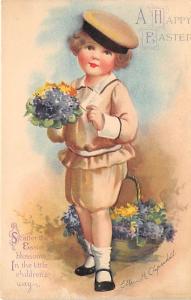 Ellen H Clapsaddle, Easter Greetings Holiday Unused yellowing from being in a...