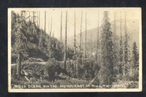 RPPC MULLAN IDAHO SCENE ON THE HUMP VINTAGE REAL PHOTO POSTCARD 1926